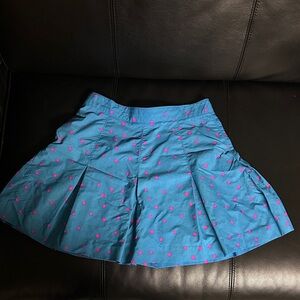 Tail Blue Skater Skirt with Pink Dots